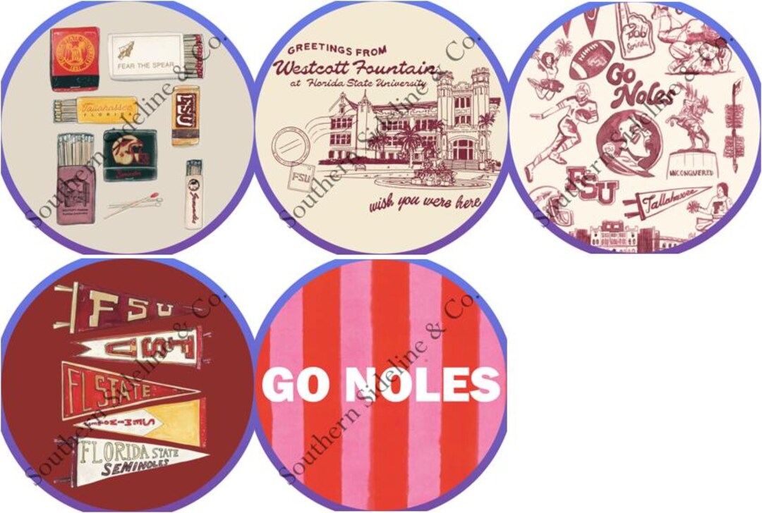 Fsu Post It Sticker FSU Button - Etsy