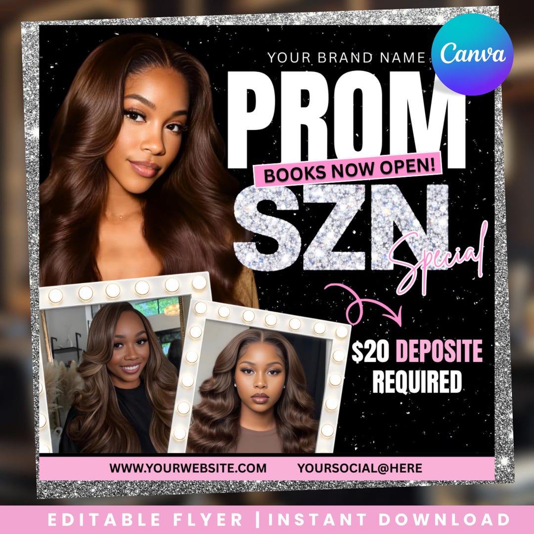 Promotion Prom Prom Season Flyer, Prom Specials Flyer, Prom Beauty Promotion Flyer ...