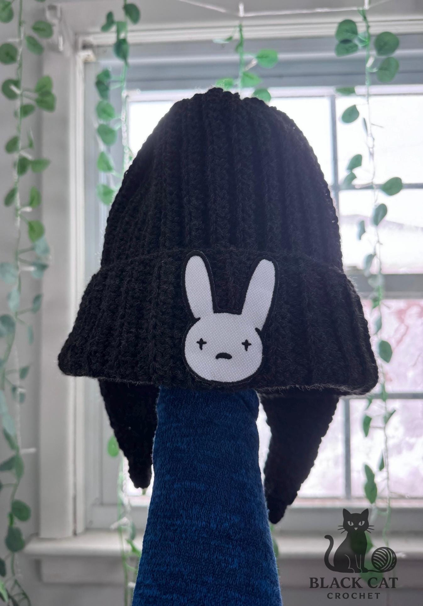 帽子 momentel bunny vine beanie Psycho Bunny Men's Logo Beanie Skull Hat Cap One Size Black