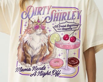 Comfort Colors® Princess Donut Dirty Shirley Club Shirt, Dungeon Crawler Carl Tee, Fantasy LitRPG Bookish Gift