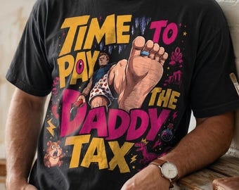 Comfort Colors® Time To Pay The Daddy Tax Crawler Shirt, Dungeon Crawler Carl Tee, Carl & Donut Sci Fi Fantasy Book Lover