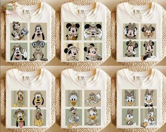 Custom Safari Mickey and Friends Shirt, Disney Animal Kingdom Theme Park Matching Shirt, Get Wild, Leopard Animal Kingdom Group Tees.