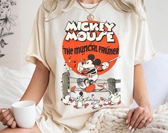 Retro Disney Mickey Mosue The Musical Farmer Png, The Most Magical Place on Earth Png, Mouse and Friends Trip Png, Magical Kingdom Png