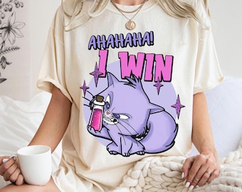 Disney Emperor's New Groove Yzma Cat Ahaha I Win Png, Disneyland Family Matching Png , Magic Kingdom, Ready to press,Png transfer