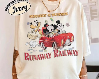 Mickey & Minnie’s Runaway Railway PNG File, Mickey Minnie Pluto Chuuby, Nothing Can Stop Us Now, Hollywood Studios, Mickey Toon Town