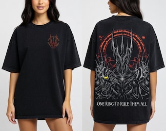 Sauron Dark Lord Ring of Power Shirt, Gothic Fantasy Shirt.