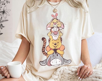 Pooh And Friends Png, Magic Kingdom PNG, Winnie The Pooh Png, Family Vacation Png, Retro Pooh & Friends Png, Digital Download, Png