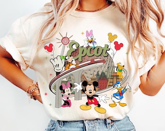 Disney Epcot Png, Vintage Epcot 1982 Png, Vintage Disney Png, Mickey And Friends, Disney Trip Matching Png, Digital File Download