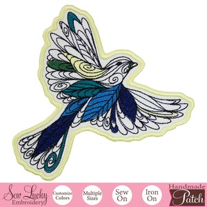Lofty Nature Bird Patch -Animal Patch -  Iron on patch - Sew on patch - Applique patch