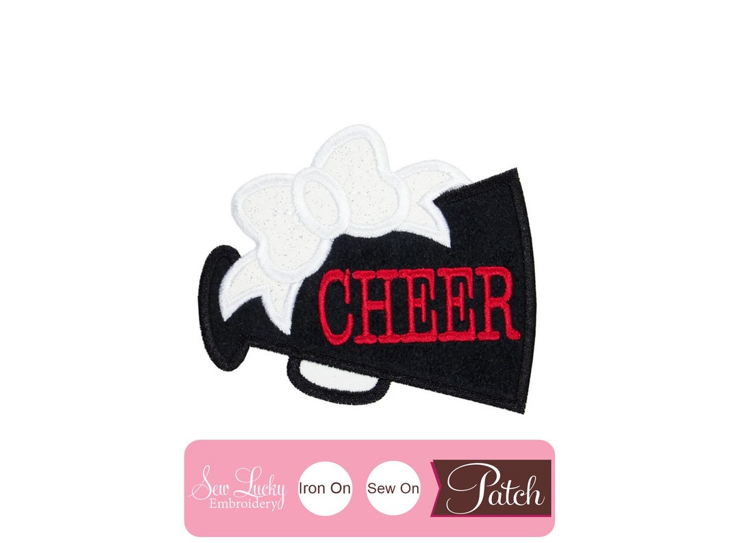 Megaphone Football Team Patch Monogram Patch Name Patch Iron on Patch