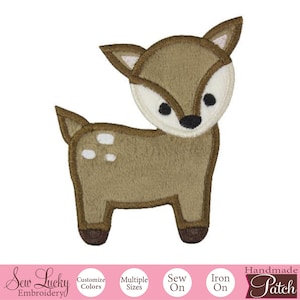 Woodland Deer Patch - Animal Patch - Iron on patch - Sew on patch - Applique patch
