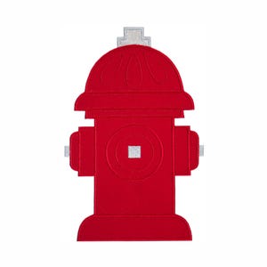 Fire Hydrant Patch, Iron On Sew On Applique, Firefighter, First Responders, Kids Clothing Accessory