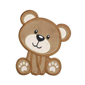 Teddy Bear Patch, Animal Applique, Baby Bear Iron On  for Clothing and Accessories