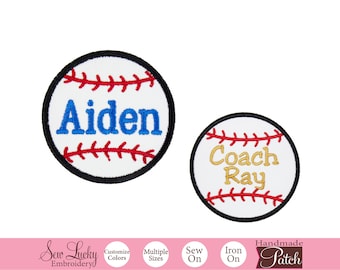 Baseball Patch - Personalized patch - Sports patch - Iron on patch - Sew on patch - Applique patch