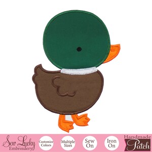Baby Mallard Duck Patch - Animal Patch - Iron on patch - Sew on patch - Applique patch