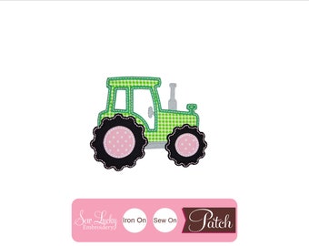 Parche de tractor femenino - Parche de granjero - Parche de jardín - Hierro en parche - Coser en parche - Parche de aplicación
