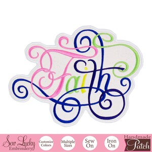 Faith Inspirational Patch - Religious Patch - Christian Patch - Iron on patch - Sew on patch - Applique patch