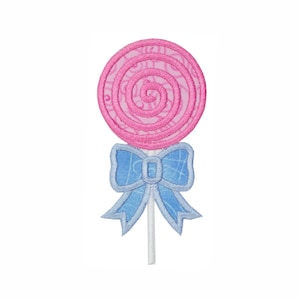 Lollipop Candy Sucker - Food Patch - Candy Patch - Iron on patch - Sew on patch - Applique patch