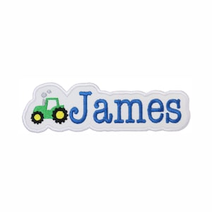 Tractor Name Patch - Personalized Patch - Name Patch - Iron on patch - Sew on patch - Applique patch