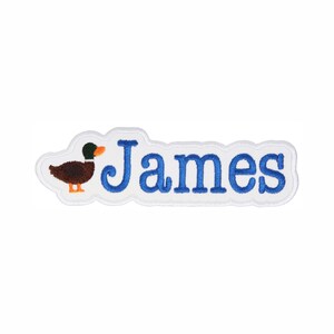 Mallard Duck Name Patch - Personalized Patch - Name Patch - Custom Name Patch - Hat Patch - Bag Patch