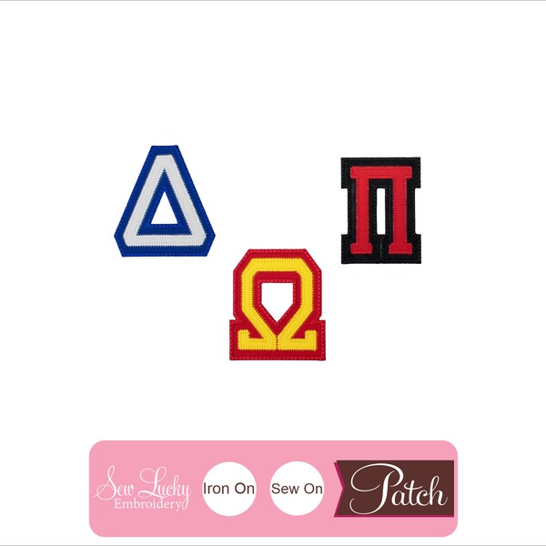 Sew on Greek Letters Etsy