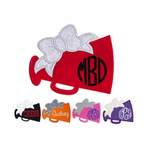 Megaphone Football Team Patch - Monogram Patch - Name Patch - Iron on patch - Sew on patch -  Applique patch