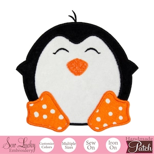 Penguin Patch - Animal Patch - Iron on patch - Sew on patch -  Applique patch
