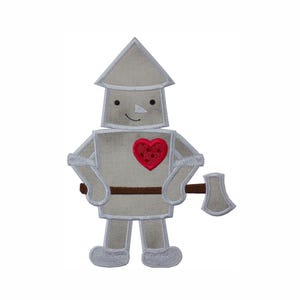 Tin Man of Oz Patch - Character patch - Iron on patch - Sew on patch - Applique patch
