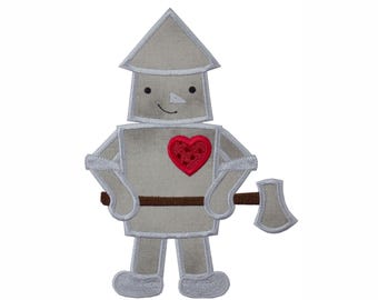 Tin Man of Oz Patch - Character patch - Iron on patch - Sew on patch - Applique patch