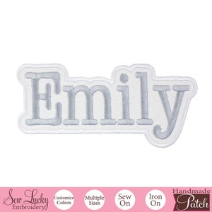 Personalized name patch in colors and size of your choice