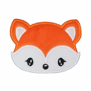 Boy Fox Patch: Embroidered Woodland Applique - Iron-On or Sew-On
