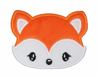 Boy Fox Patch: Embroidered Woodland Applique - Iron-On or Sew-On