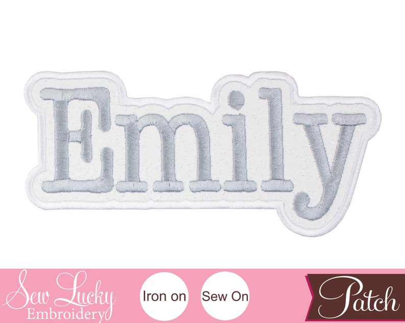 Name Patch Iron on Patch Sew on Patch Applique Patch Etsy