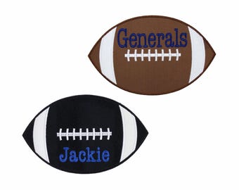 Football Patch - Personalized Patch - Sports Patch -  Iron on patch - Sew on patch -  Applique patch