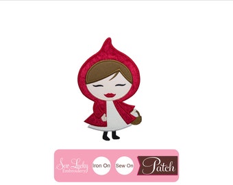 Red Riding Hood Patch - Character Patch - Iron on patch - Sew on patch - Applique patch