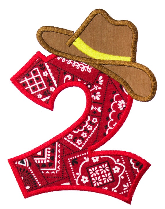 Western Letter or Birthday Number Patch in your choice of Etsy