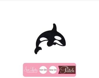 Whale Patch - Animal Patch - Iron on patch - Sew on patch - Applique patch