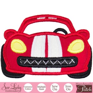 Race Car Patch - Automobile Patch - Iron on patch - Sew on patch - Applique patch