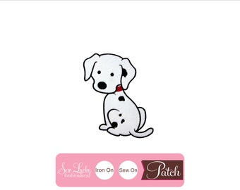 Dalmatian Puppy Patch - Firehouse dog patch - Animal patch - Iron on patch - Sew on patch -Applique patch