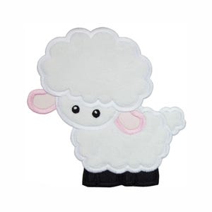 Lamb Embroidered Patch | Cute Sheep Patch for Easter Baby Blanket Nursery