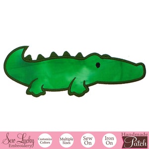 Alligator Patch - Iron on Patch - Sew on Patch - Applique patch - Animal patch - Reptile patch