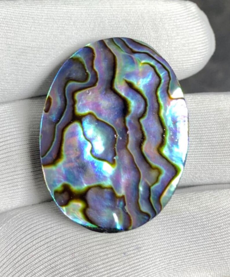Beautiful Abalone Shell Oval Shape Cabochon, 57.80 Cts (35X26X7) 100% ...