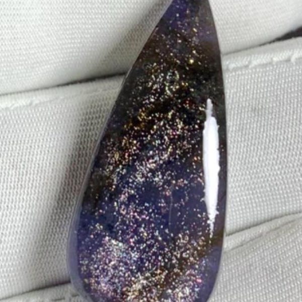 20,55 cts prachtige bloeddoorlopen loliet zonnesteen peervorm losse cabochon sprankelende ioliet zonnesteen sierlijk voor ringsieraden cadeau voor haar