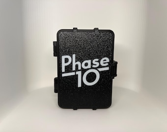 3D Printed Phase 10 Card Case | Travel Game Organizer, Protective Storage Box