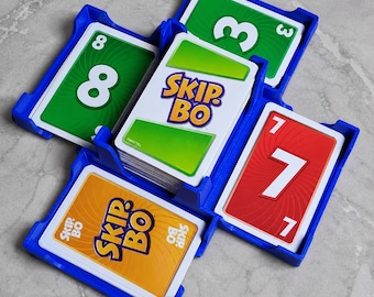 3D Printed Skip-Bo Card Rack/Organizer | Game Night Card Holder