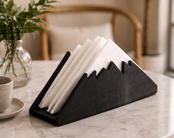 Mountain Napkin Holder | 3D Printed Napkin Organizer | Rustic Table Decor