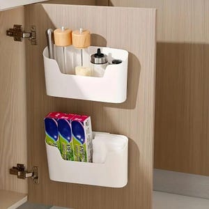3D Printed Wall Mounted Organizer Bin | Cabinet Door Kitchen/Bathroom Storage