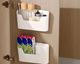 3D Printed Wall Mounted Organizer Bin | Cabinet Door Kitchen/Bathroom Storage