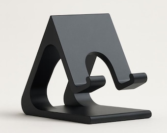3D Printed Phone Stand | Modern Minimalist Desk Holder, Charging-Friendly Dock