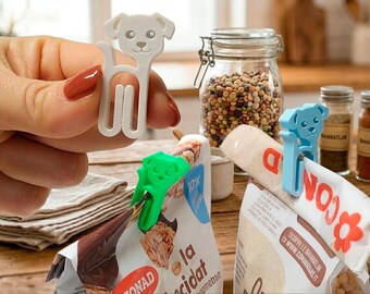Puppy Bag Sealer | 3D Printed Reusable Snack & Chip Clips